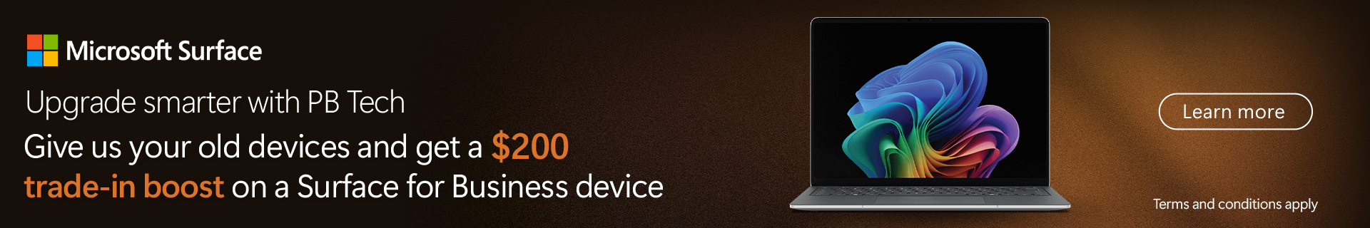 Surface for Business $200 trade-in boost